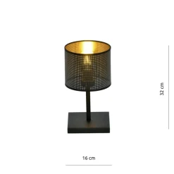 Sklep Kaja Prosta lampka z dwukolorowym abażurem 1144/LN1 JORDAN | Kaja
