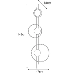 Sklep Kaja Prosta lecz dekoracyjna lampa ścienna z kloszem K-5343 z serii ASTRA