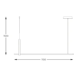 Flash Sale Prosta, ledowa lampa nad stół, dodatek drewna 22806M-WOOD CLAUD | Kaja Żyrandole Nowoczesne