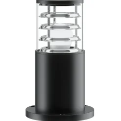 Sklep Kaja Prosta, niska, czarna lampa ogrodowa stojąca O576FL-01B1 z serii BRONX