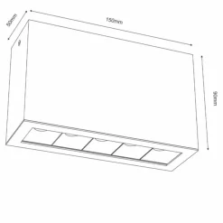 Sklep Kaja Prosta oprawa sufitowa box 9x15cm LED 4000K ANT 1040 z serii A-GLARE