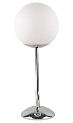 Sklep Kaja Prosta, srebrna lampka stołowa z kloszem JUP 1703 GAJA | Kaja