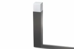 Sklep Kaja Prosta szara lampa ogrodowa słupek E27 AZ4358 SORANO | Kaja