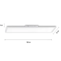 Best Sale Prostokątny duży plafon LED z pilotem 16533-16-O z serii FLAT | Kaja Żyrandole Nowoczesne