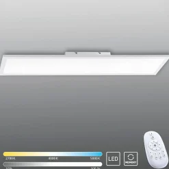 Best Sale Prostokątny duży plafon LED z pilotem 16533-16-O z serii FLAT | Kaja Żyrandole Nowoczesne