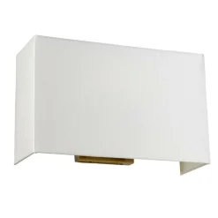 Sklep Kaja Prostokątny kinkiet z abażurem DL-RILEY-L-IV-AB z serii RILEY