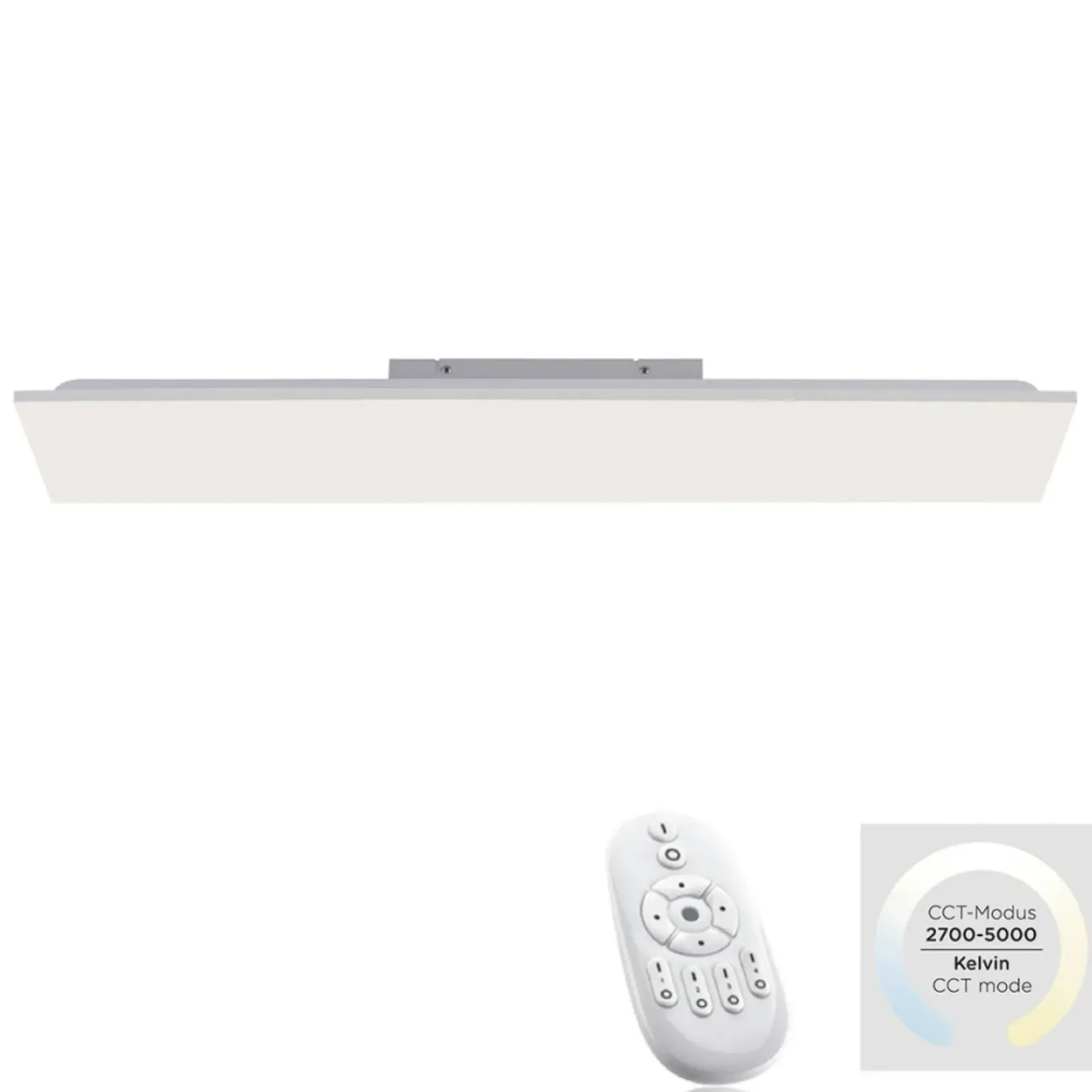 Cheap Prostokątny plafon z regulowaną barwą światła 15553-16 z serii CANVAS Żyrandole Nowoczesne