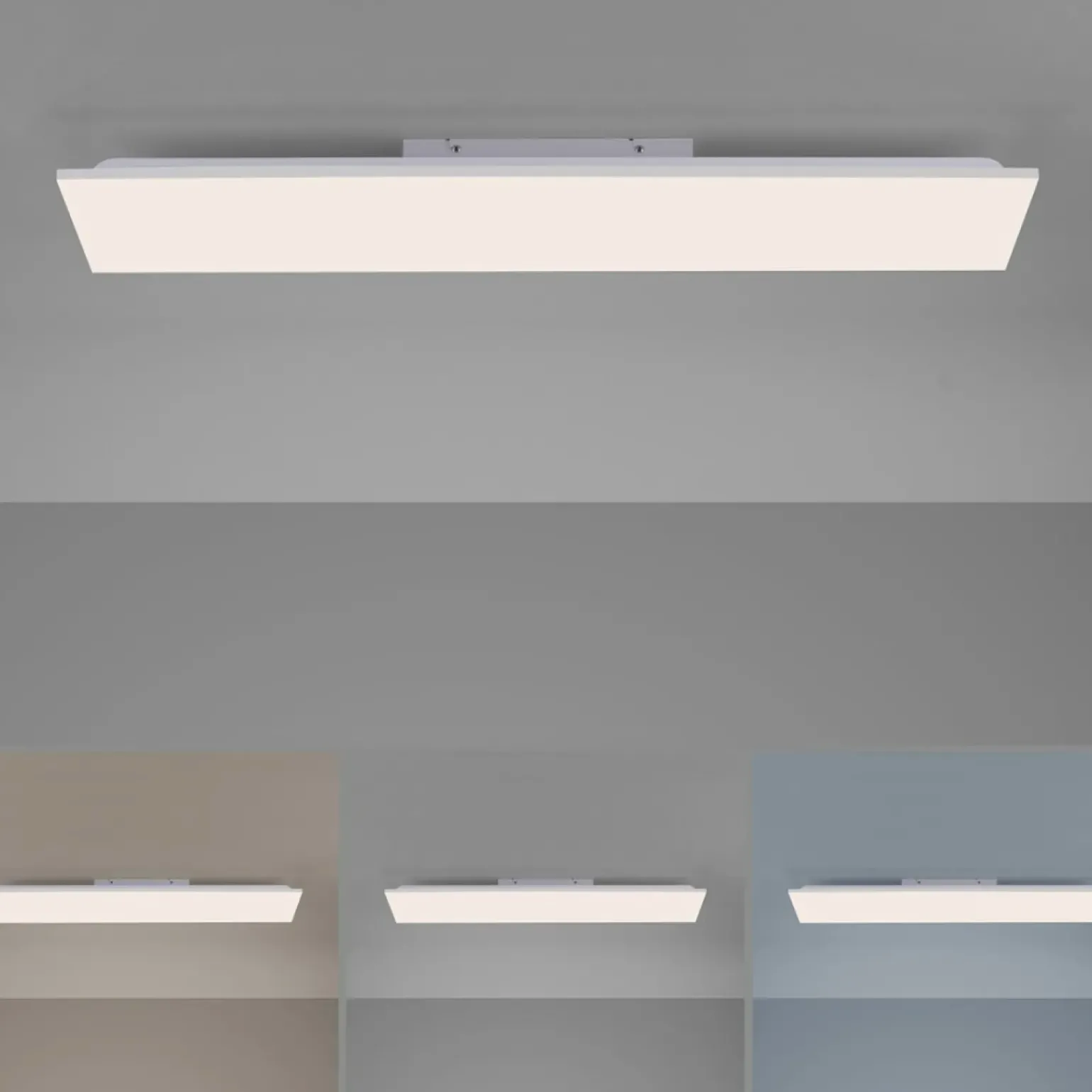 Cheap Prostokątny plafon z regulowaną barwą światła 15553-16 z serii CANVAS Żyrandole Nowoczesne