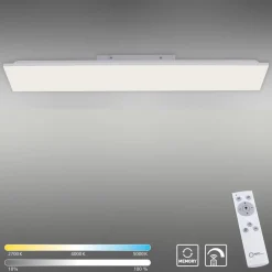 Cheap Prostokątny plafon z regulowaną barwą światła 15553-16 z serii CANVAS Żyrandole Nowoczesne