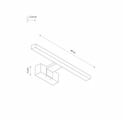 Sklep Kaja Prosty kinkiet łazienkowy LED 40cm 4000K 10676 CEZANNE LED | Kaja