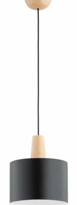 Cheap Prosty zwis z drewnianą oprawką i mocowaniem AL 61265 JUTA | Kaja Żyrandole Nowoczesne