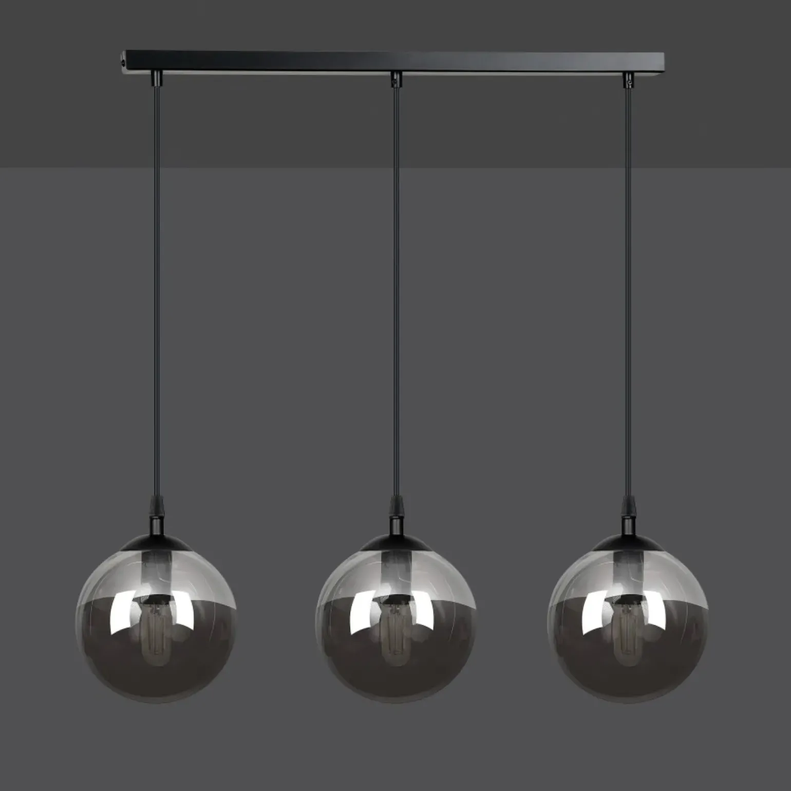 Best Sale Przydymiona lampa wisząca z małymi gwintami 712/3 | Kaja Oświetlenie Żyrandole Nowoczesne