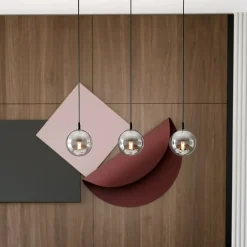 Best Sale Przydymiona lampa wisząca z małymi gwintami 712/3 | Kaja Oświetlenie Żyrandole Nowoczesne