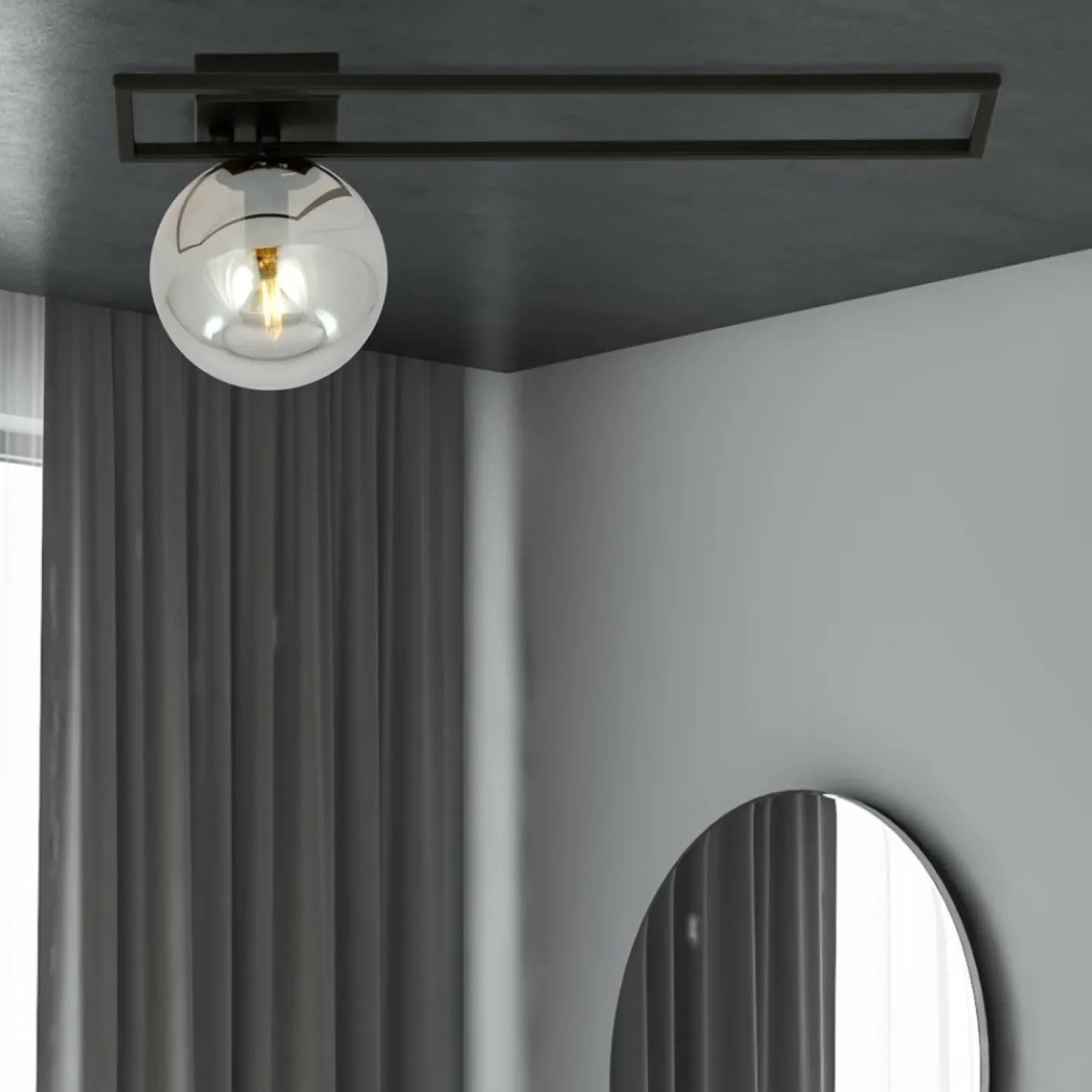 Cheap Punktowa lampa sufitowa z czarną ramką 1131/1C IMAGO | Kaja Żyrandole Nowoczesne