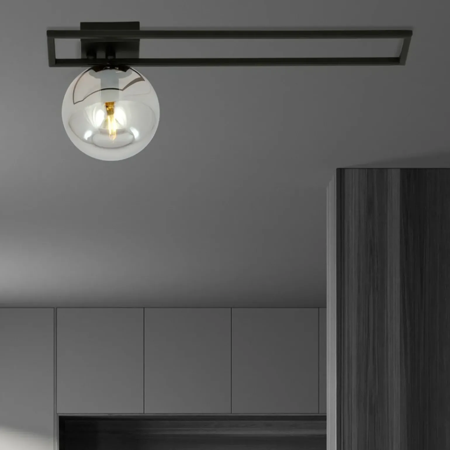 Cheap Punktowa lampa sufitowa z czarną ramką 1131/1C IMAGO | Kaja Żyrandole Nowoczesne