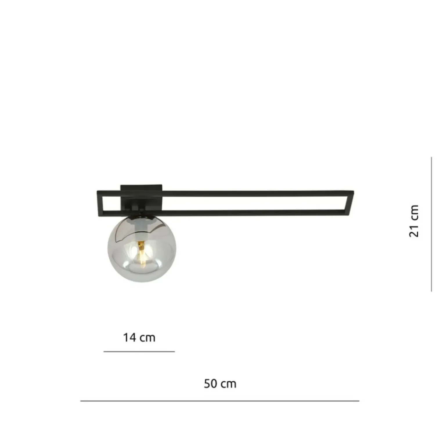 Cheap Punktowa lampa sufitowa z czarną ramką 1131/1C IMAGO | Kaja Żyrandole Nowoczesne