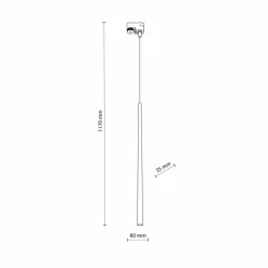 Sklep Kaja Punktowa lampa wisząca do szyny 1-fazowej TK 5751 TRACER | Kaja