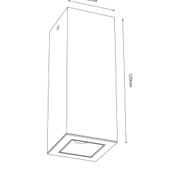 Sklep Kaja Punktowy słupek do salonu 12x4,5cm LED 3000K ANT 1031 z serii A-GLARE