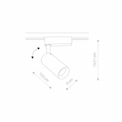 Sklep Kaja Reflektor do szyny, , o mocy 20W 4000K 9007 | Kaja Oświetlenie