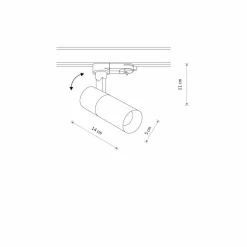 Sklep Kaja Reflektor LED do szyny trójfazowej 10396 CTLS TINOS LED | Kaja