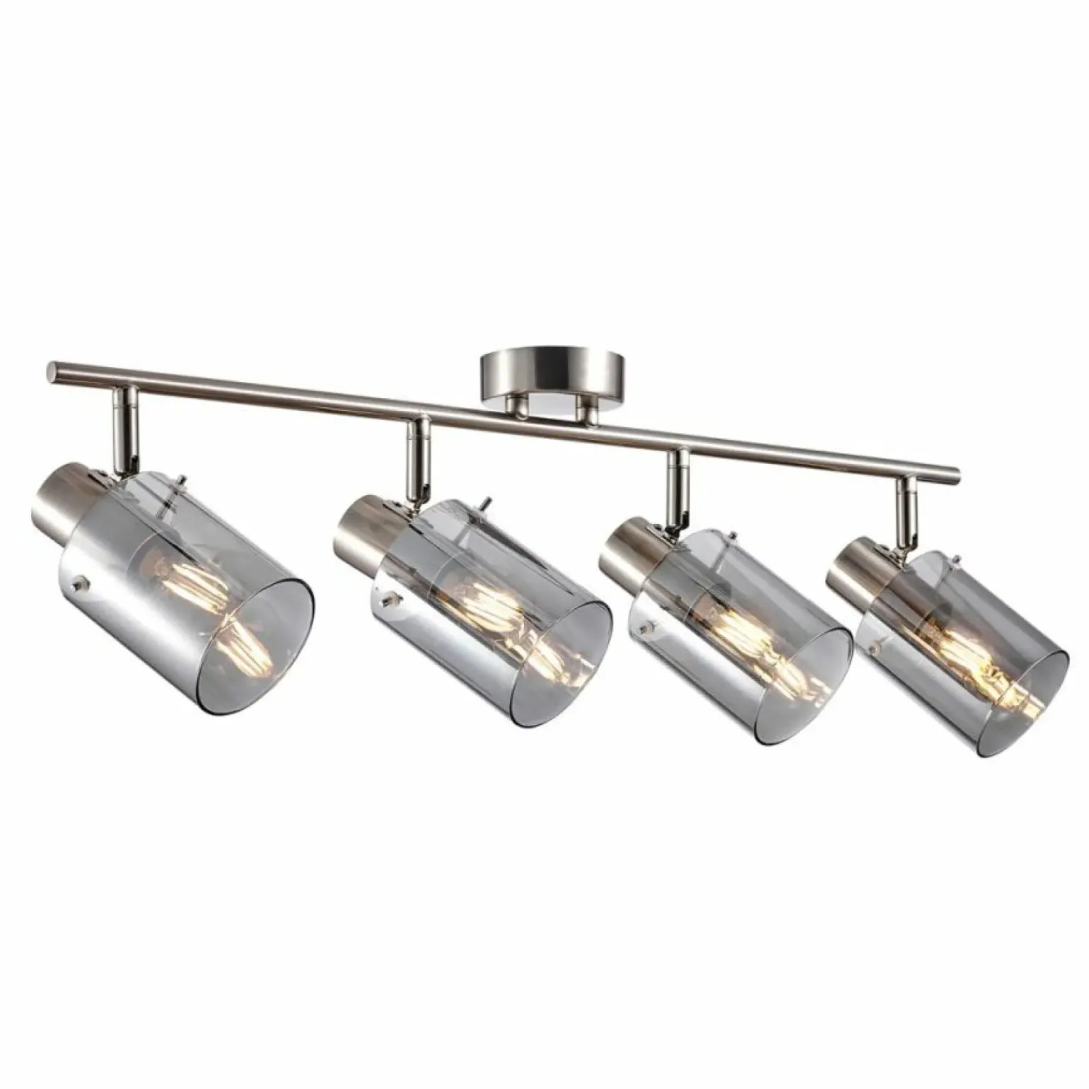 Store Reflektor sufitowy ze szklanymi kloszami SPL-5581-4-SC-SG SARDO Żyrandole Nowoczesne