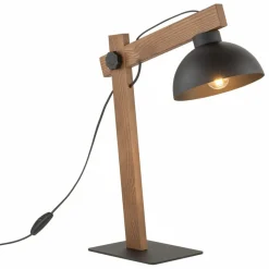 Sklep Kaja Regulowana, drewniana lampka biurkowa z kloszem TK 5345 z serii OSLO