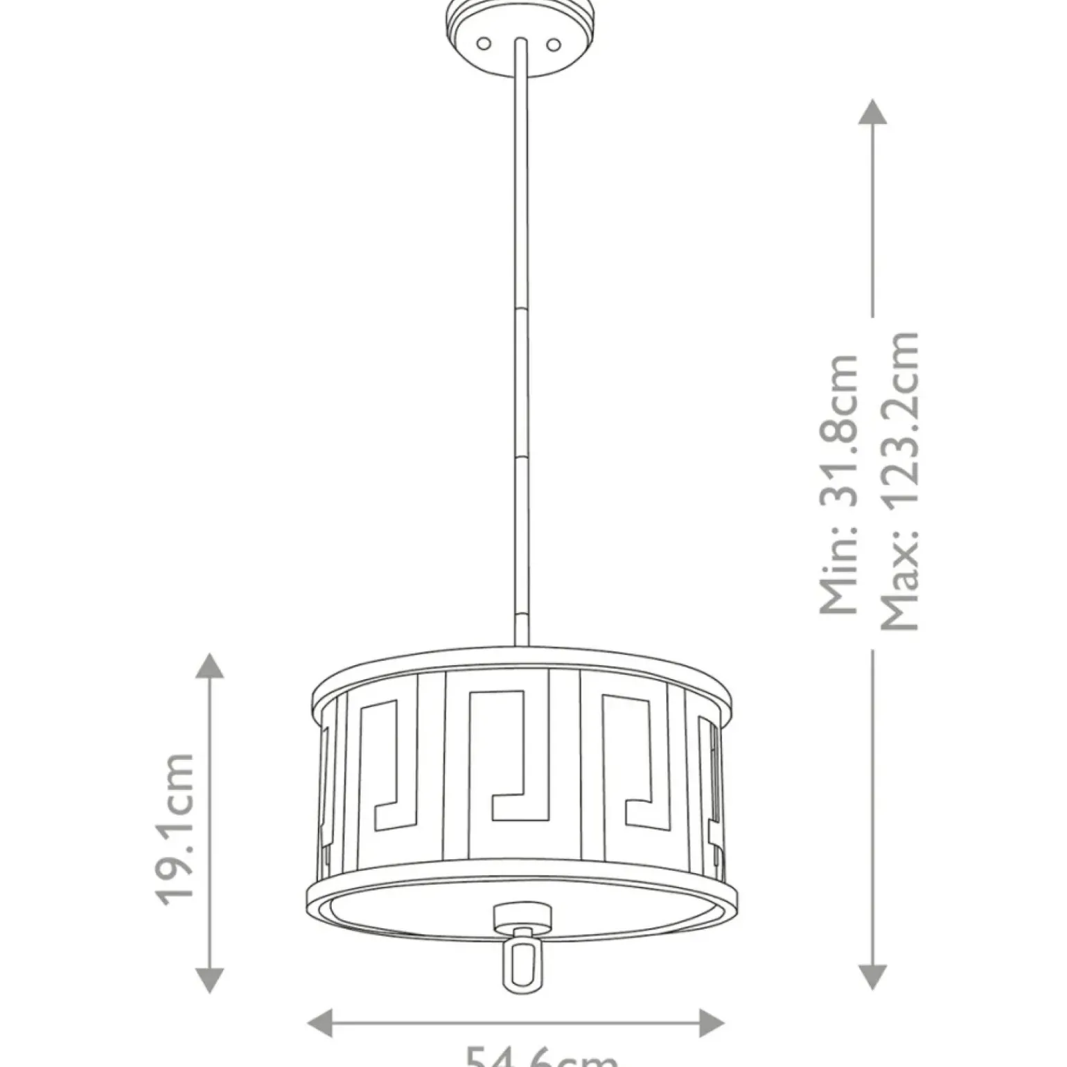 Store Regulowana lampa, antyczne złoto GN-LEMURIA-P-M z serii LEMURIA Żyrandole Nowoczesne