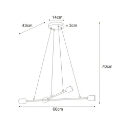Best Regulowana lampa do pokoju dziecka K-4390 SITYA WHITE | Kaja Żyrandole Nowoczesne