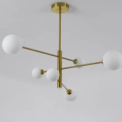 Hot Regulowana lampa wisząca do salonu LP-002/6P DORADO | Kaja Oświetlenie Żyrandole Nowoczesne