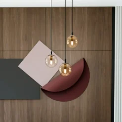 Best Sale Regulowana lampa wisząca z trzema kloszami 713/3PREM | Kaja Żyrandole Nowoczesne