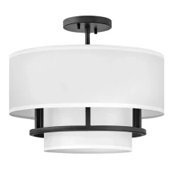 Best Sale Regulowana lampa wisząca z abażurem HK-GRAHAM-M-BK z serii GRAHAM Żyrandole Nowoczesne