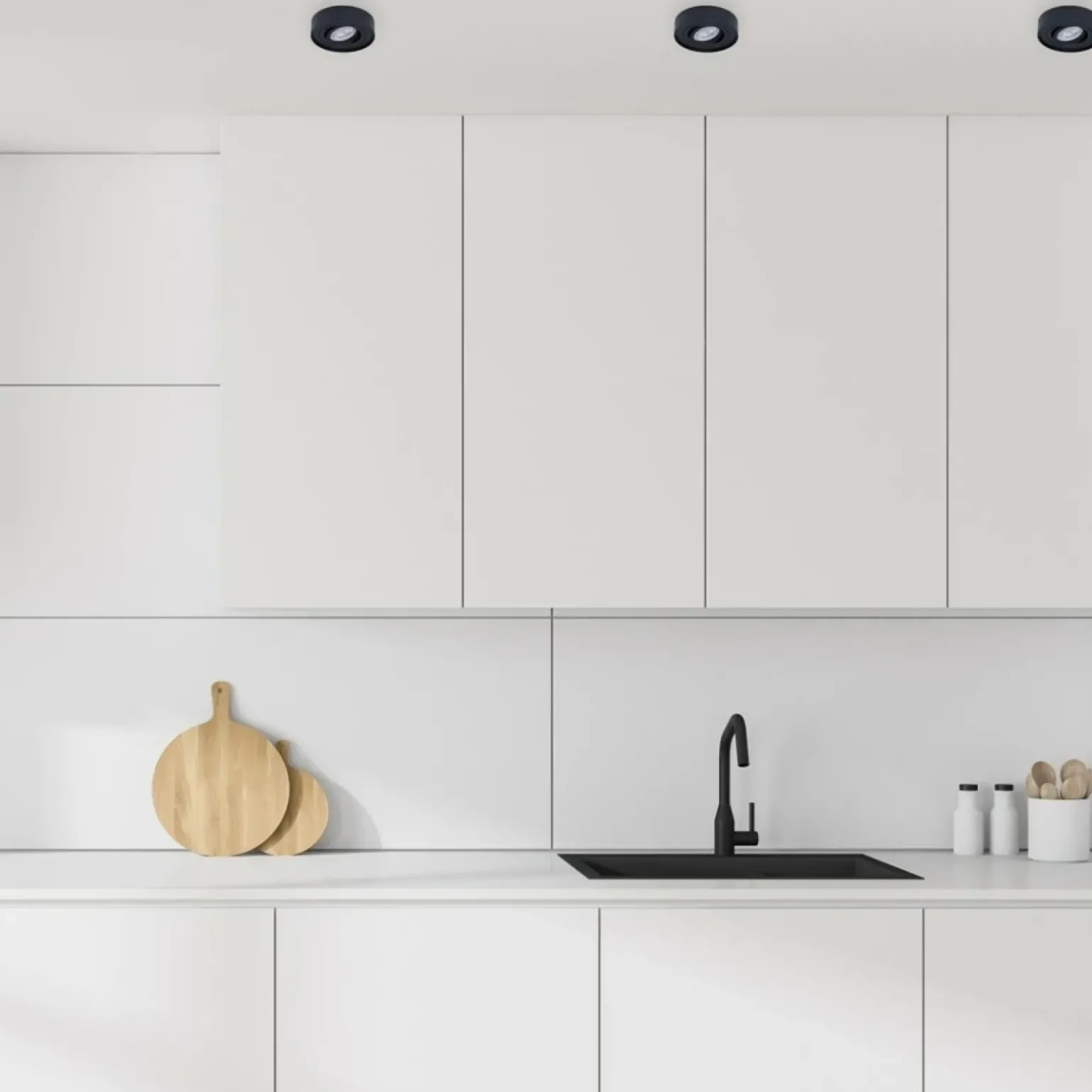 Sklep Kaja Regulowana oprawa podtynkowa, czarna ML0022 z serii NUSA ROUND | Kaja Oświetleni