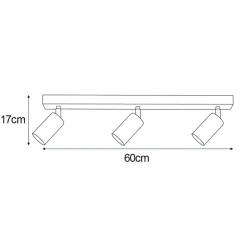 Store Regulowane reflektory w kolorze złota na listwie K-5142 z serii POLO Żyrandole Nowoczesne
