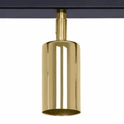 Store Regulowane reflektory w kolorze złota na listwie K-5142 z serii POLO Żyrandole Nowoczesne