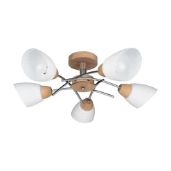 Sklep Kaja Retro lampa sufitowa z wykonana z drewna 8141574 VILETTA WOOD | Kaja