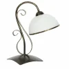 Sklep Kaja Retro lampka stołowa z białym abażurem LX 3922 ANTICA | Kaja
