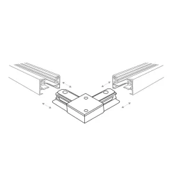 Sklep Kaja Rogowy łącznik do szyny natynkowej ZM 2040 z serii SZ.JEDNOOBWODOWA