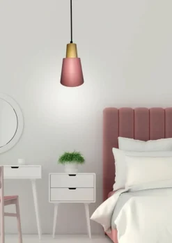 Best Różowa lampa wisząca dziewczęca LEDEA 50101259 FARO | Kaja Oświetlenie Żyrandole Nowoczesne