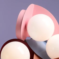 Sklep Kaja Różowa lampka stołowa z białym kloszem ⌀14cm 1125B18 z serii LOOP | Kaja Oświetl