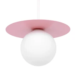 Sale Różowa, pastelowa lampa wisząca z kloszami K-5440 z serii ROBIN Żyrandole Nowoczesne