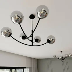 Flash Sale Rozłożysta, industrialna lampa wisząca do salonu 1100/6 HUNTER | Kaja Żyrandole Nowoczesne