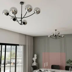 Flash Sale Rozłożysta, industrialna lampa wisząca do salonu 1100/6 HUNTER | Kaja Żyrandole Nowoczesne