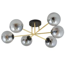 New Rozłożysta lampa sufitowa do dużego salonu 1269/6 - MAGNUM | Kaja Żyrandole Nowoczesne