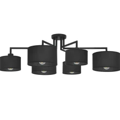 Store Rozłożysta lampa sufitowa do salonu K-4321 SIMONE BLACK | Kaja Żyrandole Nowoczesne
