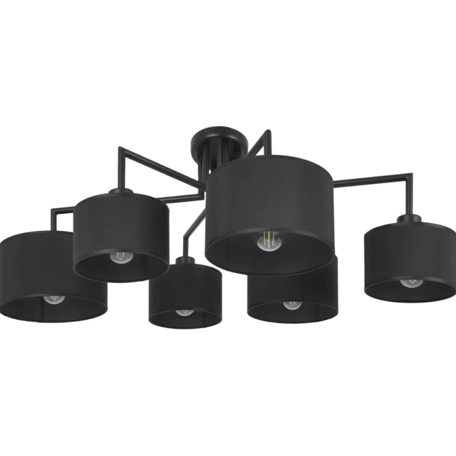 Store Rozłożysta lampa sufitowa do salonu K-4321 SIMONE BLACK | Kaja Żyrandole Nowoczesne