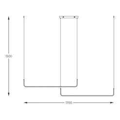 Cheap Rozłożysta, pozioma lampa wisząca LED nad stół ZM 2023199 RIKE | Kaja Żyrandole Nowoczesne
