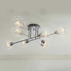 Hot Rozłożysta, stylowa lampa sufitowa K-JSL-1302/8 FONS | Kaja Żyrandole Nowoczesne