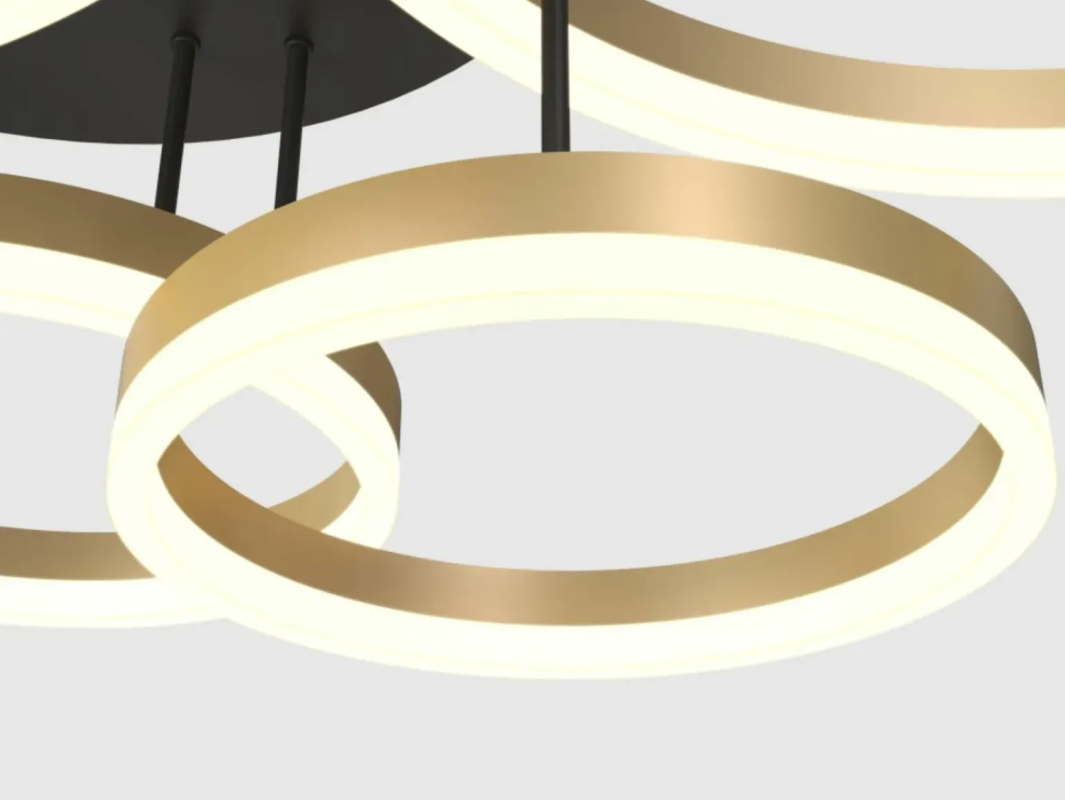 Flash Sale Rozłożysta, złota lampa sufitowa LED WF 9049-601 PERPIGNON | Kaja Żyrandole Nowoczesne