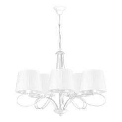 Sklep Kaja Rozłożysty żyrandol z białymi abażurami K-4071 IRMA | Kaja Oświetlenie