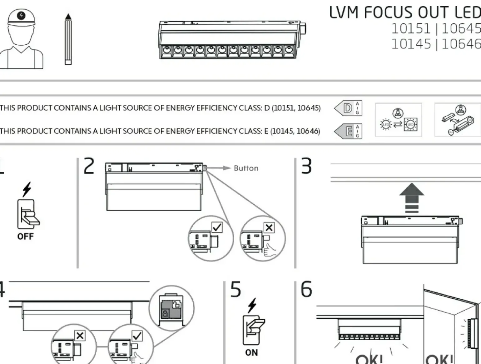 Sklep Kaja Ruchoma lampa do szyny magnetycznej 10145 LVM FOCUS OUT LED | Kaja